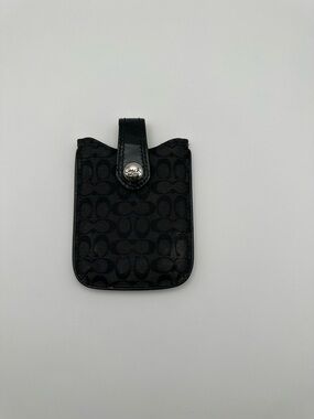 COACH Black Grey Electronic Case